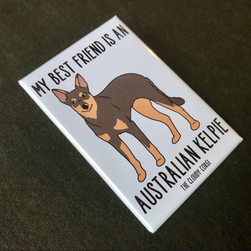 Australian Kelpie Magnet, Dog Gifts & Home Decor - Picture 3 of 9